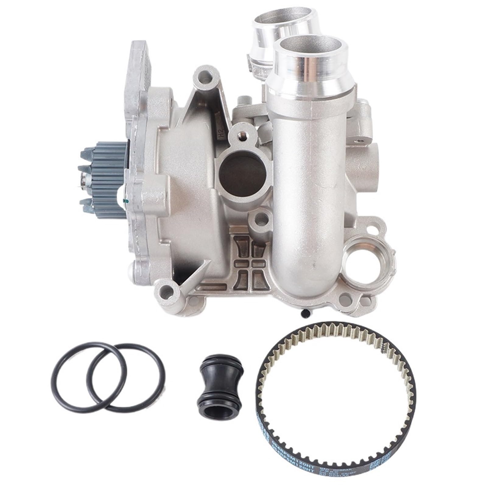 Auto-Thermostat OE 06H121026 Wasserpumpen-Thermostatbaugruppe aus Aluminiumlegierung EA888 / Passend for Passat Golf MK5 MK6 Tiguan Jetta A4 A6 Q5 A5 1.8T 2.0T 06 Thermostat mit Gehäuse und Dichtung von QDEIDEDT