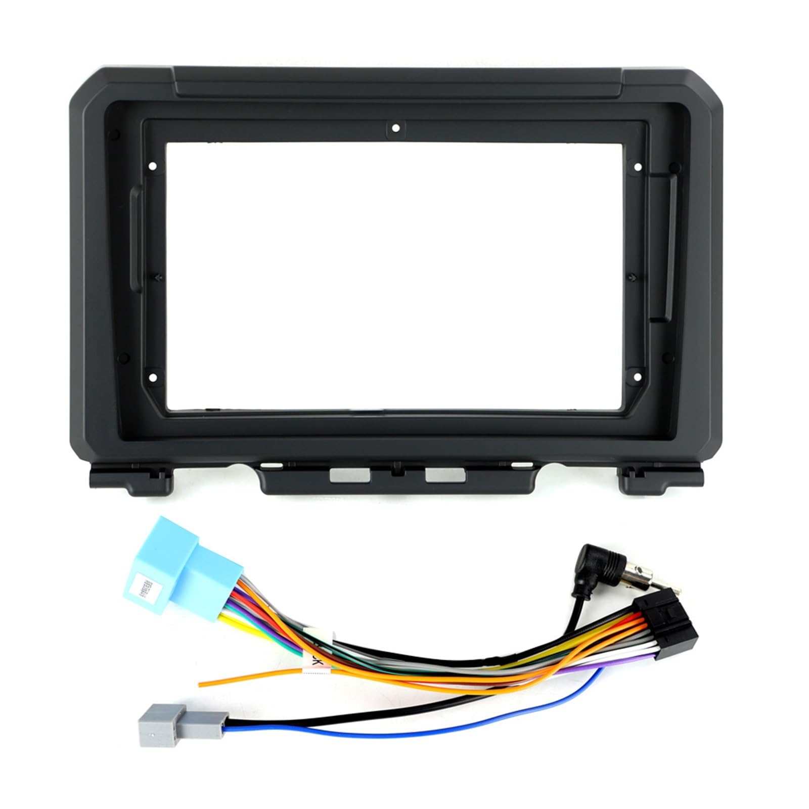 Radio Stereo Panel 2 Din 9 Zoll Auto-Audio-Blendenrahmen/Passend for Suzuki Jimny 2018 2019 2020 Großbild-Blendenplatte Radio-Stereo-Panel Armaturenbrett-Montage Umrüstung von QDEIDEDT