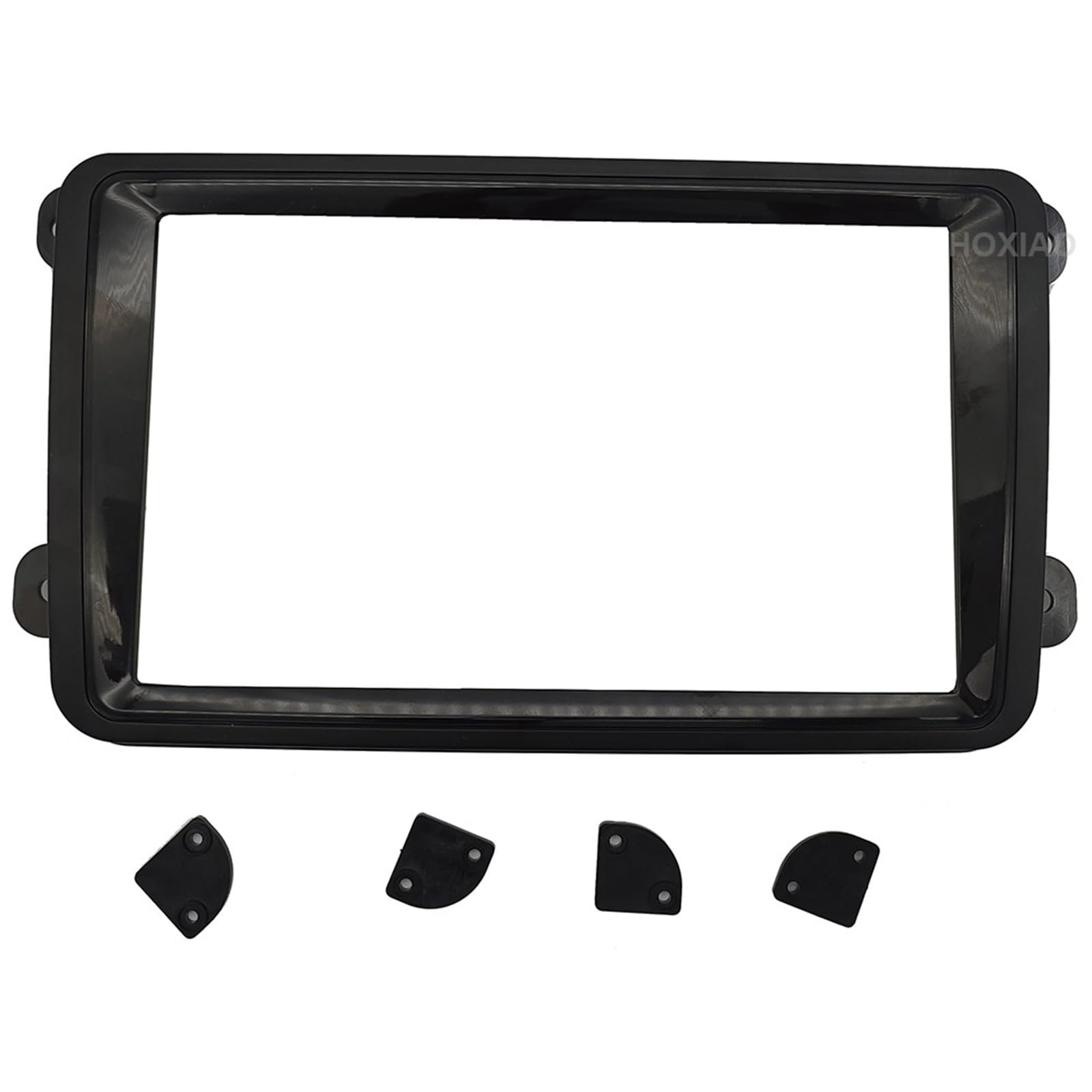 Radio Stereo Panel 2-Din-Autoradio, 7 Zoll, Blendenrahmen, passend for Volkswagen VW Touran Caddy SEAT Skoda Fabia Octavia Golf CD DVD Dash Audio Innenverkleidung von QDEIDEDT