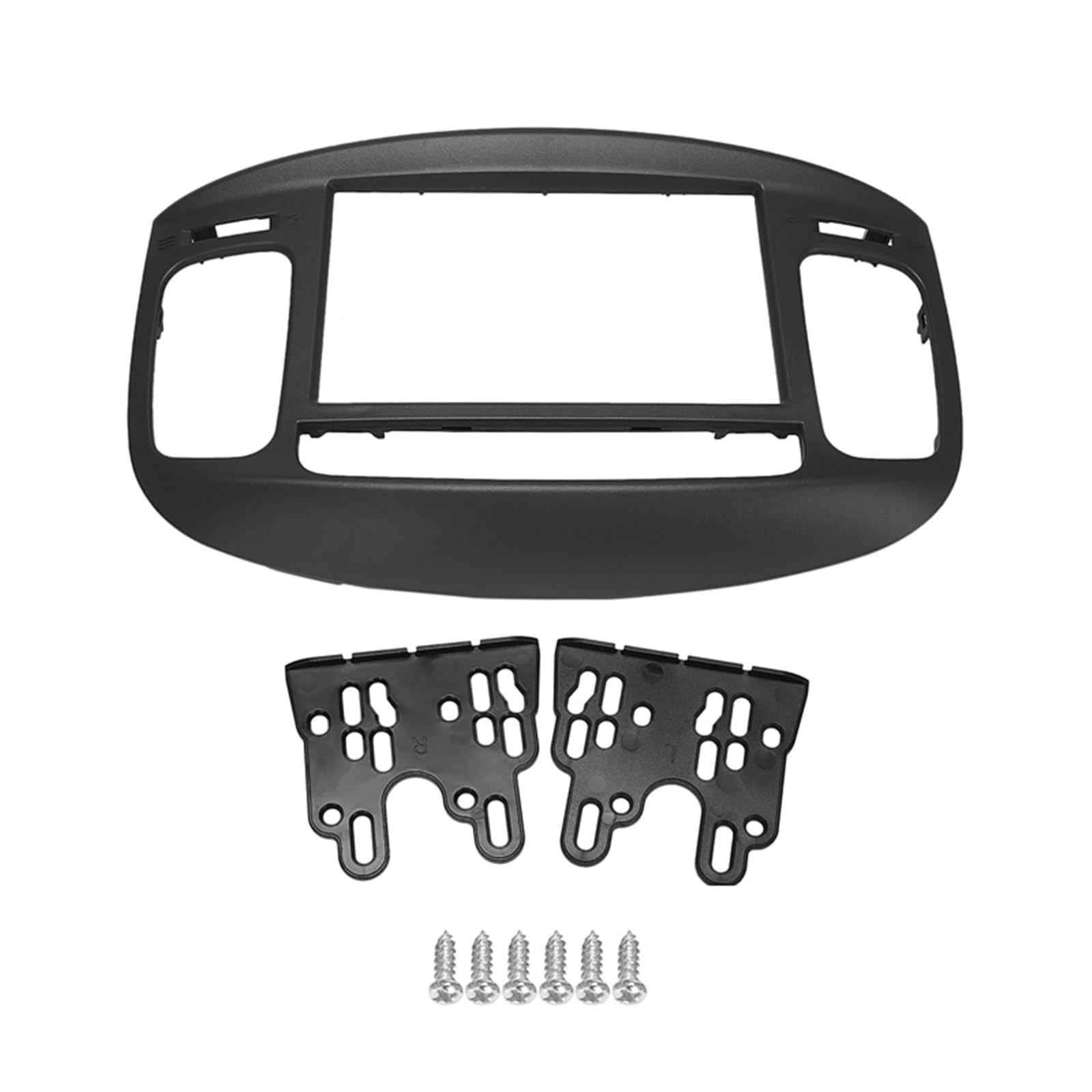 Radio Stereo Panel 2Din Autoradio-Blende/Fit for HYUNDAI Accent 09-12 DVD-Stereo-Rahmenplattenadapter Montage Armaturenbrett-Installationsblende Trim Kit von QDEIDEDT