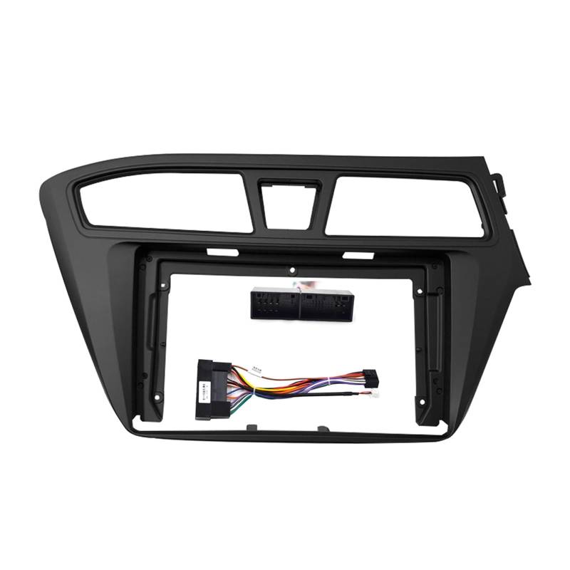 Radio Stereo Panel 9-Zoll-Audio-Einbau/Passend for Hyundai I20 2015–2017 Links und rechts Autoradio Armaturenbrett GPS Stereo-Panel Montage 2 Din CD DVD Rahmen(Frame Cable) von QDEIDEDT