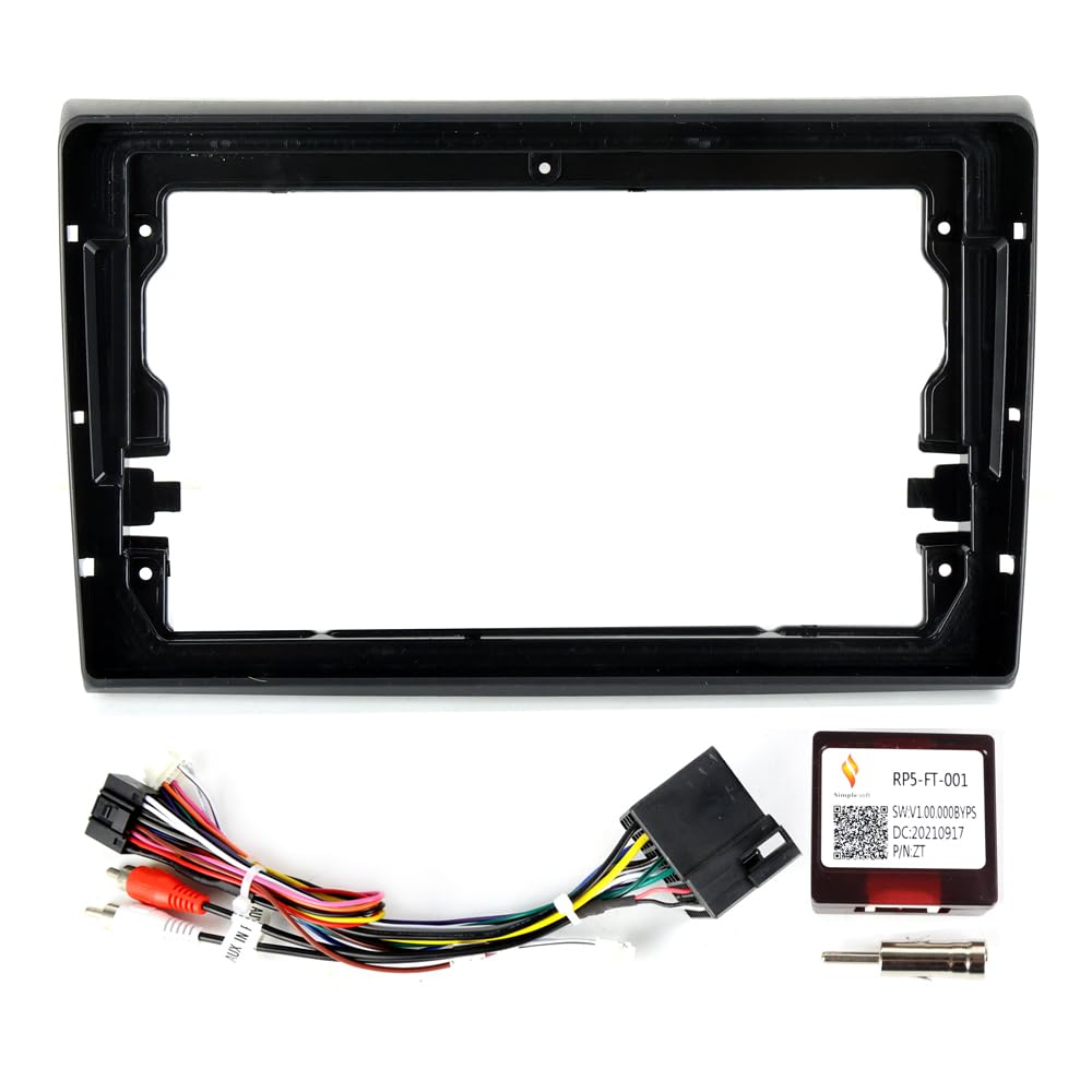 Radio Stereo Panel 9-Zoll-Autoradio-Frontrahmen/Passend for Fiat Bravo 198 Fiat Ritmo 2007-2016 Blende Stereo-Panel-Montage Haupteinheit Canbus-Kabelverkleidung von QDEIDEDT