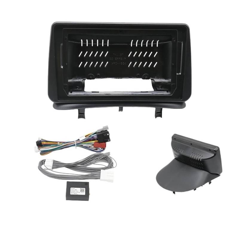 Radio Stereo Panel 9-Zoll-Autorahmen-Blendenadapter Canbus-Box/Passend for Android-Radio-Audio-Armaturenbrett-Einbausatz Renault Clio 3 2005-2014(Only Frame) von QDEIDEDT