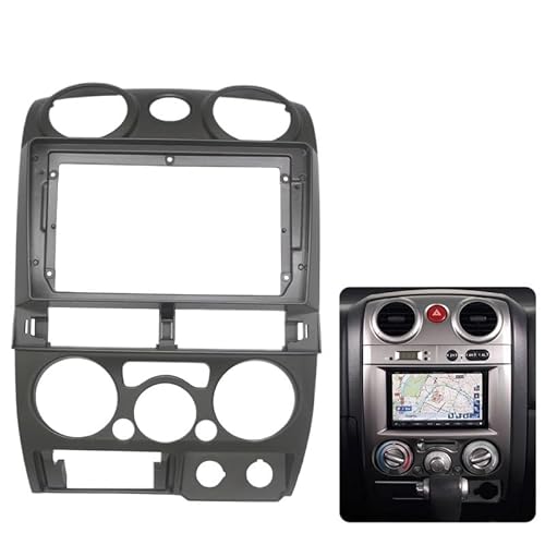 Radio Stereo Panel 9-Zoll-Großbild-Auto-Stereo-Head-Unit-Blende/Passend for ISUZU D-MAX/MU 7 CHEVROLET COLORADO 2006-2012 Armaturenbrett-Rahmen-Kit-Blende von QDEIDEDT