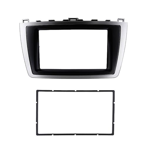 Radio Stereo Panel Doppel-DIN-Autoradio-Blende, Armaturenbrett-Adapter, passend for Mazda 6 Atenza 2008–2012, Audio-DVD-Player-Einbaublende(173x98mm) von QDEIDEDT