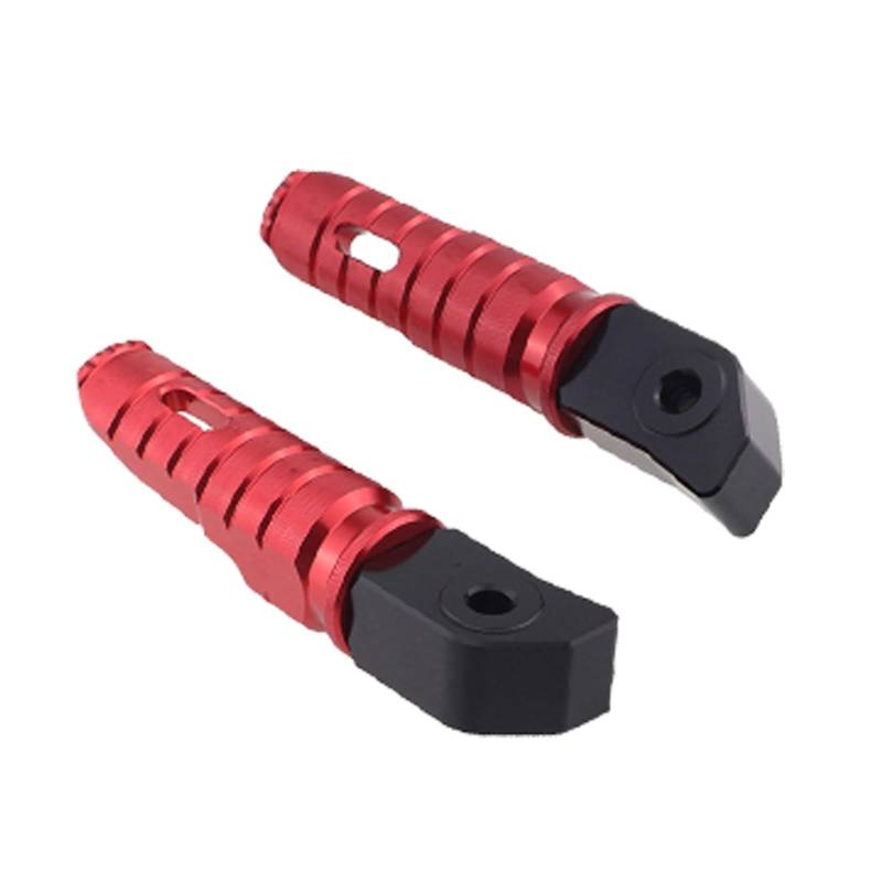 Fit CB125R CB250R CB300R CBR250RR CB1100/EX/RS CB1300 CBR1100XX CB650F CBR650F VFR800X/F Rear Passenger Foot Peg Footrests(Red) von QDHGCFOC