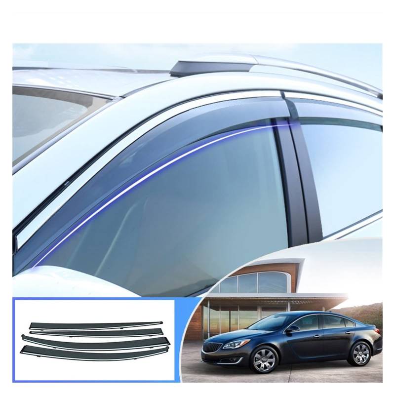 Visier Deflector Für Buick Regal 2009 2010 2011 2012 2013 2014 2015 Windabweiser Seitenfenster Regenabweiser von QDHGCFOC