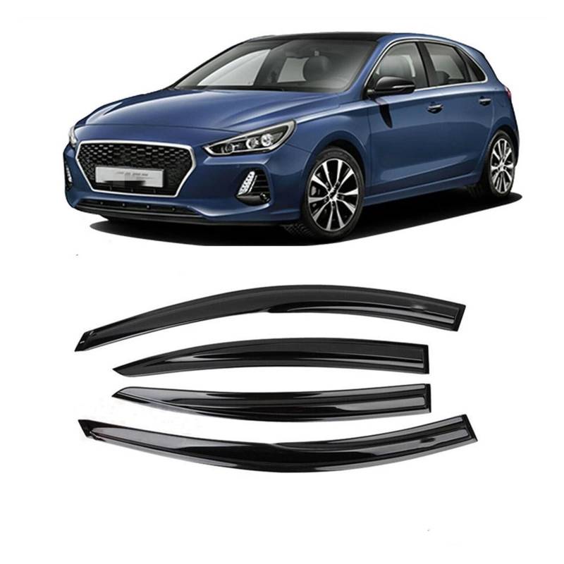 Visier Deflector Für Hyundai Elantra 2017 2018 2019 2020 Windabweiser Seitenfenster Regenabweiser von QDHGCFOC