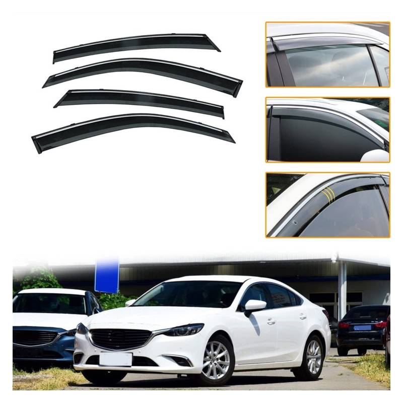 Visier Deflector Für Mazda 6 Atenza 2014-2019 Windabweiser Seitenfenster Regenabweiser von QDHGCFOC