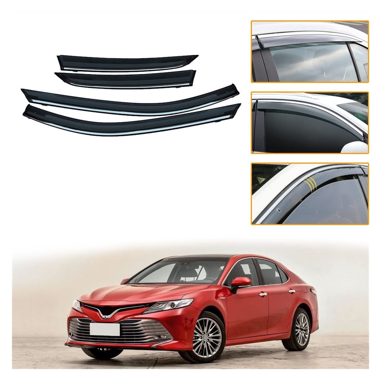 Visier Deflector Für Toyota Camry XV70 2018 2019 Windabweiser Seitenfenster Regenabweiser von QDHGCFOC