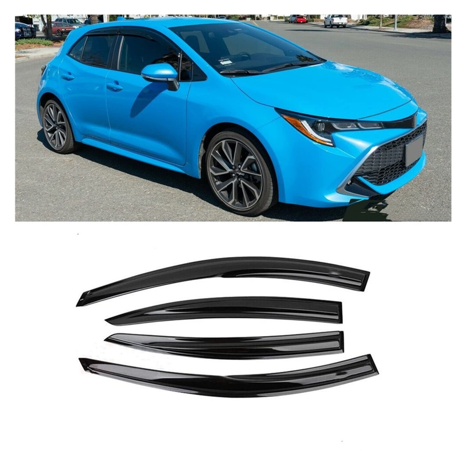 Visier Deflector Für Toyota Corolla 2019 2020 2021 Windabweiser Seitenfenster Regenabweiser von QDHGCFOC