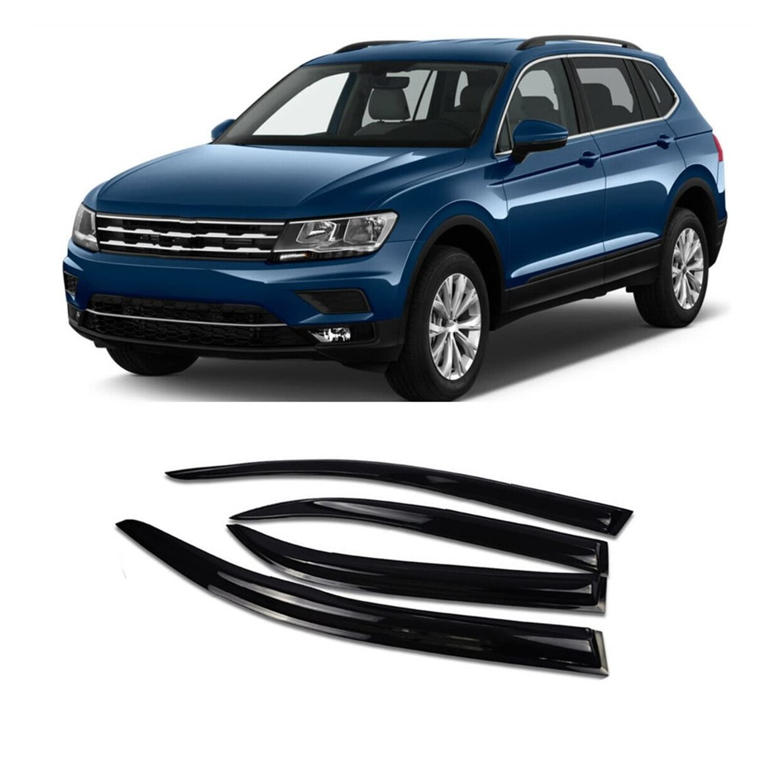 Visier Deflector Für Volkswagen Tiguan 2017 2018 2019 2020 2021 Windabweiser Seitenfenster Regenabweiser von QDHGCFOC