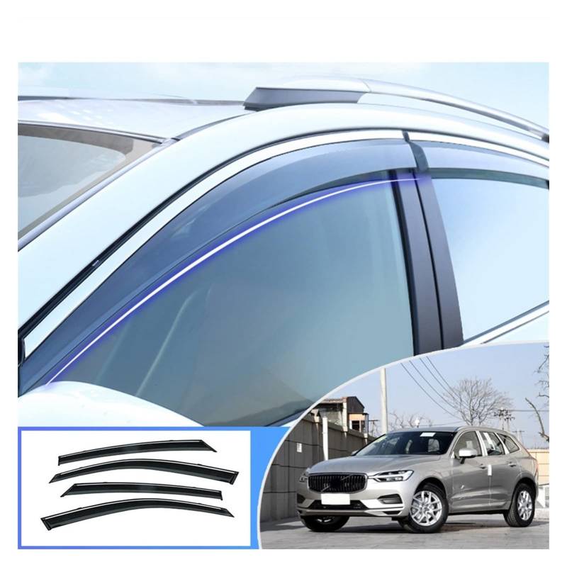 Visier Deflector Für Volvo XC60 2018 2019 Fensterabweihderwächter Windabweiser Seitenfenster Regenabweiser von QDHGCFOC