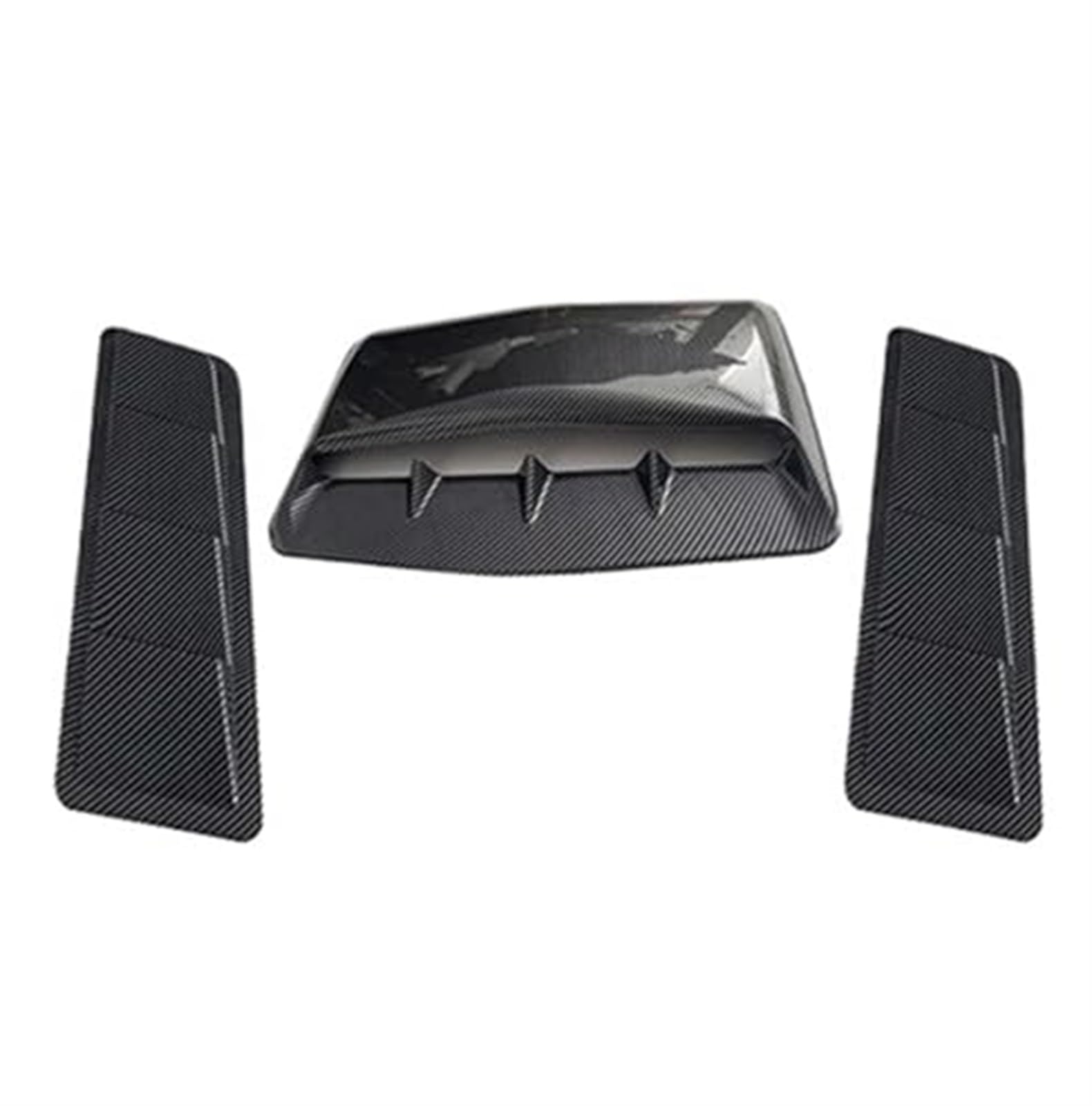 Auto Ansaugrohr Für Taishengyu Store Universal-Carbon-Faser-Auto-dekorative Cell Air Flow Intake Hood Scoop Bonnet Vent-Abdeckungsaufkleber(3pcs Carbon Fiber) von QDouiMOO