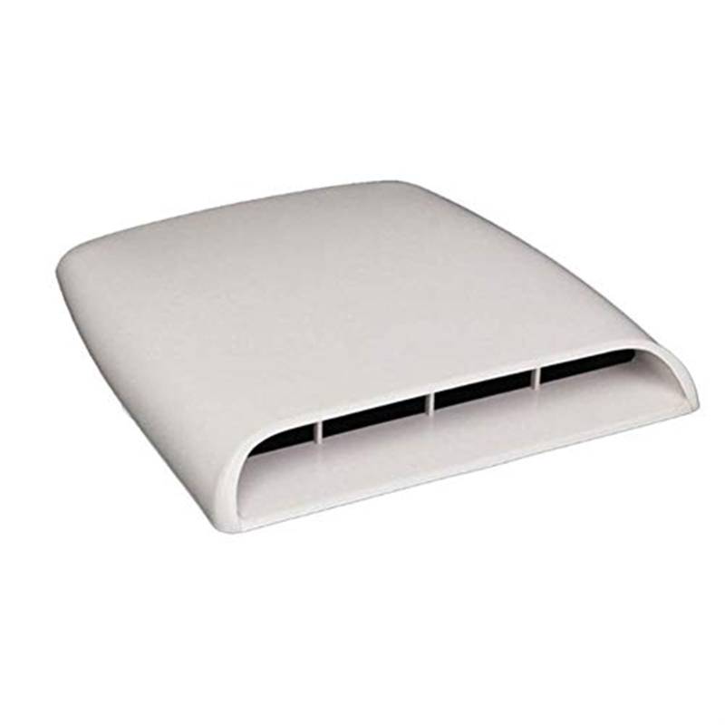 Auto Ansaugrohr Universal Auto Air Flow Intake Hood Scoop Turbo Motorhaube SUV Vent Abdeckung Dekoration, Weiß(White) von QDouiMOO