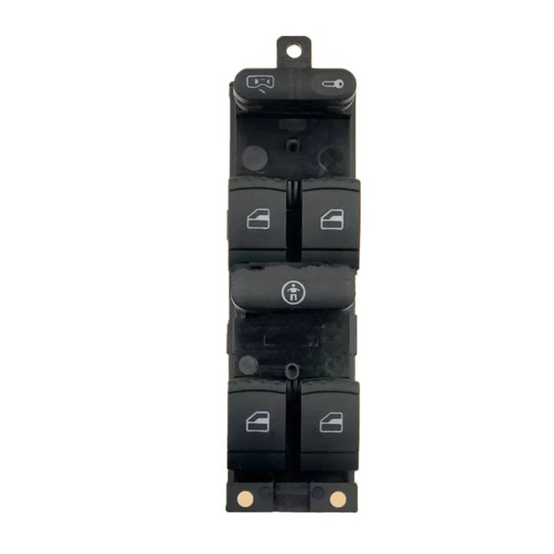 FÜR Bora Für Jetta MK4 Für Passat B5 Für Sitz Für Leon Für Toledo 1J4959857 3BD959857 Power Fenster Control Schalter Taste Rot 9pin Autofenster Knopfschalter(People) von QDouiMOO