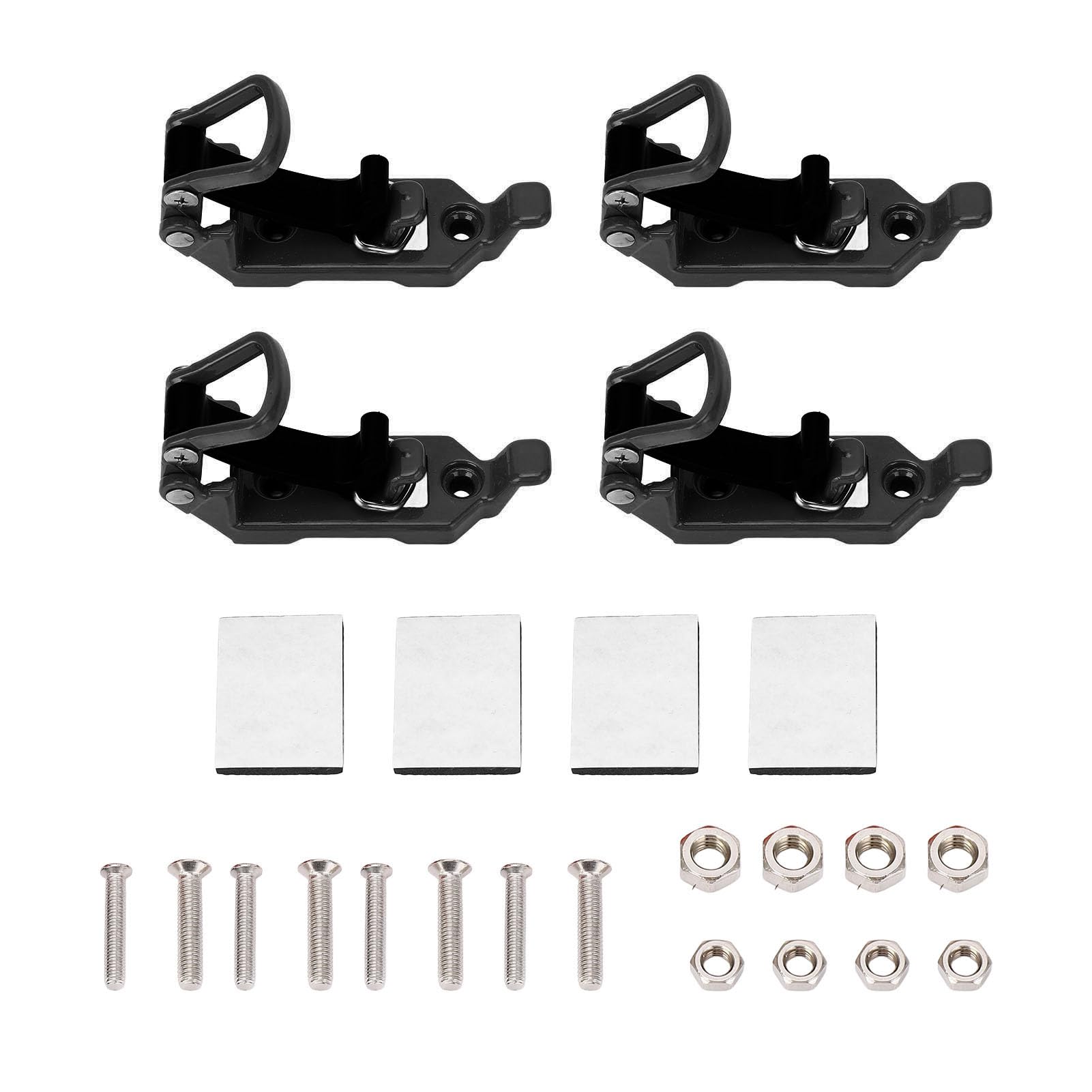 Dachträger-Schaufelhalterung, robuste Metall-Gummi-Klemme, Mehrzweck-Halterung für die Aufbewahrung von Werkzeugen, Auto, Garage, Organisation (Black) von QERLONG