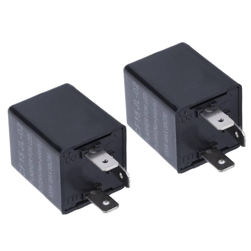 QERLONG Universal Flasher Relay Small Tragbares Long Life LED -Relais für Fernsteuerung Telemetriekommunikation, 2 PCs von QERLONG