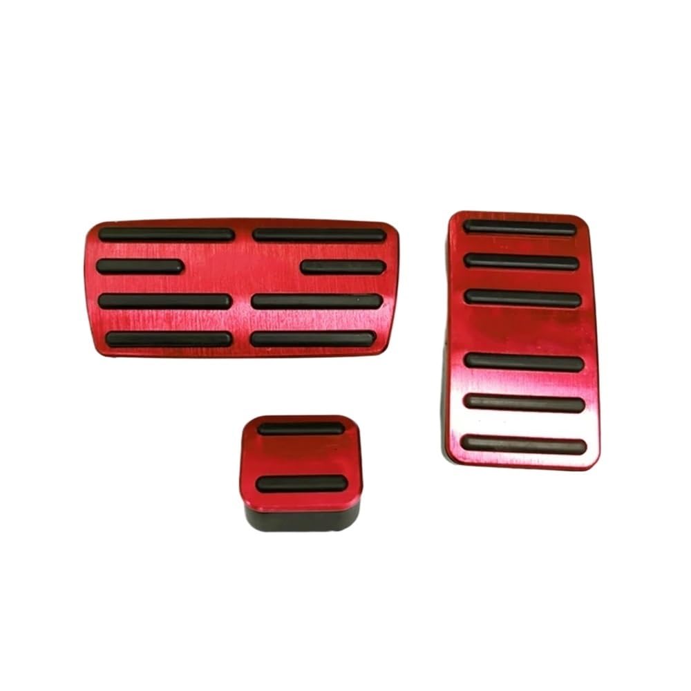 Auto Bremspedal 3x Auto Fußpedale Für Hon┐da Für CR-V Für CR V 2012 2013 2014 2015 2016 Gaspedal Bremse Edelstahl Rutschfeste Pedal Abdeckung Pads(Red) von QGBUSQ