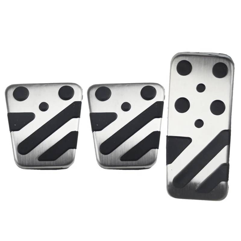 Auto Bremspedal Auto Fußpedale Für Mitsub&ishi Für Pajero Für Montero Für Shogun 2006-2021 Accelerator Bremse Edelstahl Nicht-slip Pedal Pads(3 pcs) von QGBUSQ