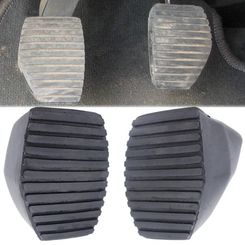 Auto Bremspedal Auto Kupplung Bremse Fuß Gummi Pedal Pad Abdeckung Für Peuge&ot Für 5008 T8 P87 2009 2010 2011 2012 2013 2014 2015 2016 2017 2018 2019 2020(1 Kit) von QGBUSQ