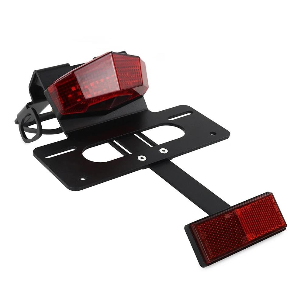 Motorrad Kennzeichenhalter Motorrad Hinten Schwanz Licht Für K&awasaki Für KLX 230R Für KLX230R 2020 2021 2022 2023 Kennzeichen Halter Fender Eliminator Kit(Red) von QGBUSQ