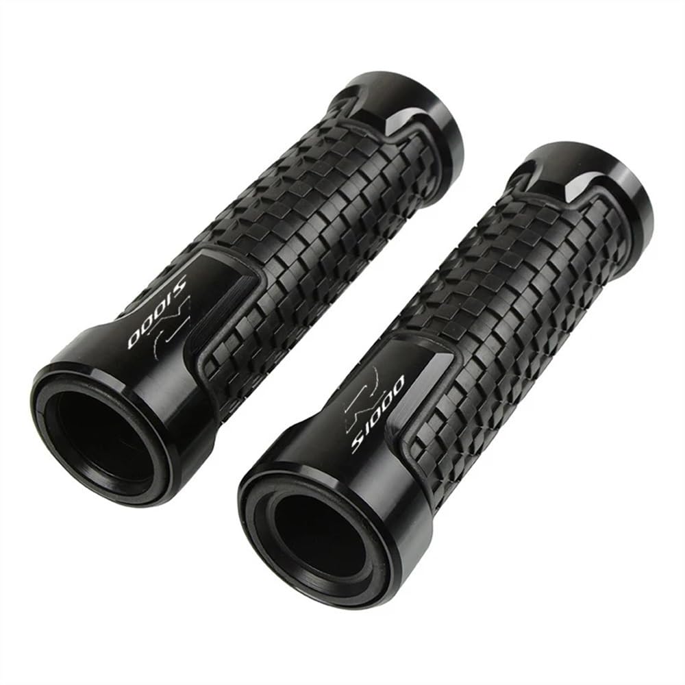 QGBUSQ Motorrad 7/8" 22mm Lenkergriffe Für BM&W Für S1000R S1000 RS 1000R Alle Jahr Zubehör Motorrad Non Slip Lenker Grip Gas CNC Hand Bar Griffe(Black) von QGBUSQ