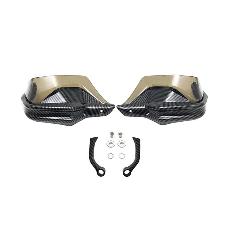 QGBUSQ Motorrad Handprotektoren Für BM&W Für F800GS ADV Für F800 GS Für F 800GS Abenteuer 2013-2022 2020 2021 Motorrad Handschutz Schild Hand Schutzfolie Windschutzscheibe(Carbon Green Set) von QGBUSQ