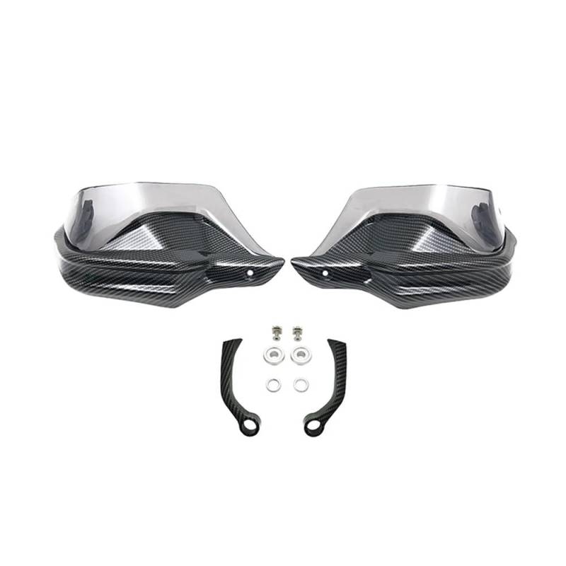 QGBUSQ Motorrad Handprotektoren Für BM&W Für F800GS ADV Für F800 GS Für F 800GS Abenteuer 2013-2022 2020 2021 Motorrad Handschutz Schild Hand Schutzfolie Windschutzscheibe(Carbon Grey Set) von QGBUSQ