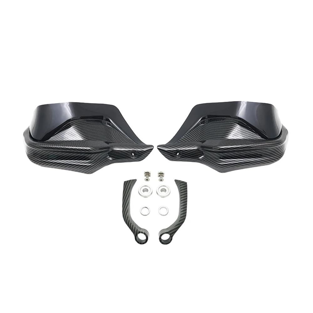 QGBUSQ Motorrad Handprotektoren Für BM&W Für R1200GS LC Für R1250GS Für F800GS Für F750GS Für F850GS Für F900R/XR Für S1000XR Handschutz Schild Hand Schutzfolie Windschutzscheibe(Carbon Black Set) von QGBUSQ