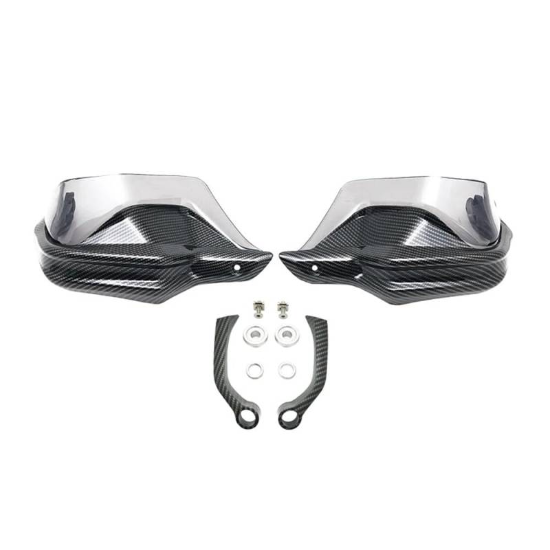 QGBUSQ Motorrad Handprotektoren Für BM&W Für R1200GS LC Für R1250GS Für F800GS Für F750GS Für F850GS Für F900R/XR Für S1000XR Handschutz Schild Hand Schutzfolie Windschutzscheibe(Carbon Grey Set) von QGBUSQ