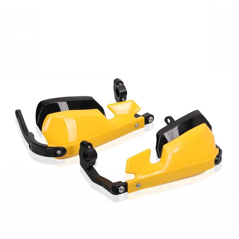 QGBUSQ Motorrad Handprotektoren Für BM&W Für S1000XR Für S1000 XR 2016-2023 Motorrad Aluminium Legierung Handschutz Schild Hand Schutzfolie Windschutzscheibe(Yellow 1 Set) von QGBUSQ