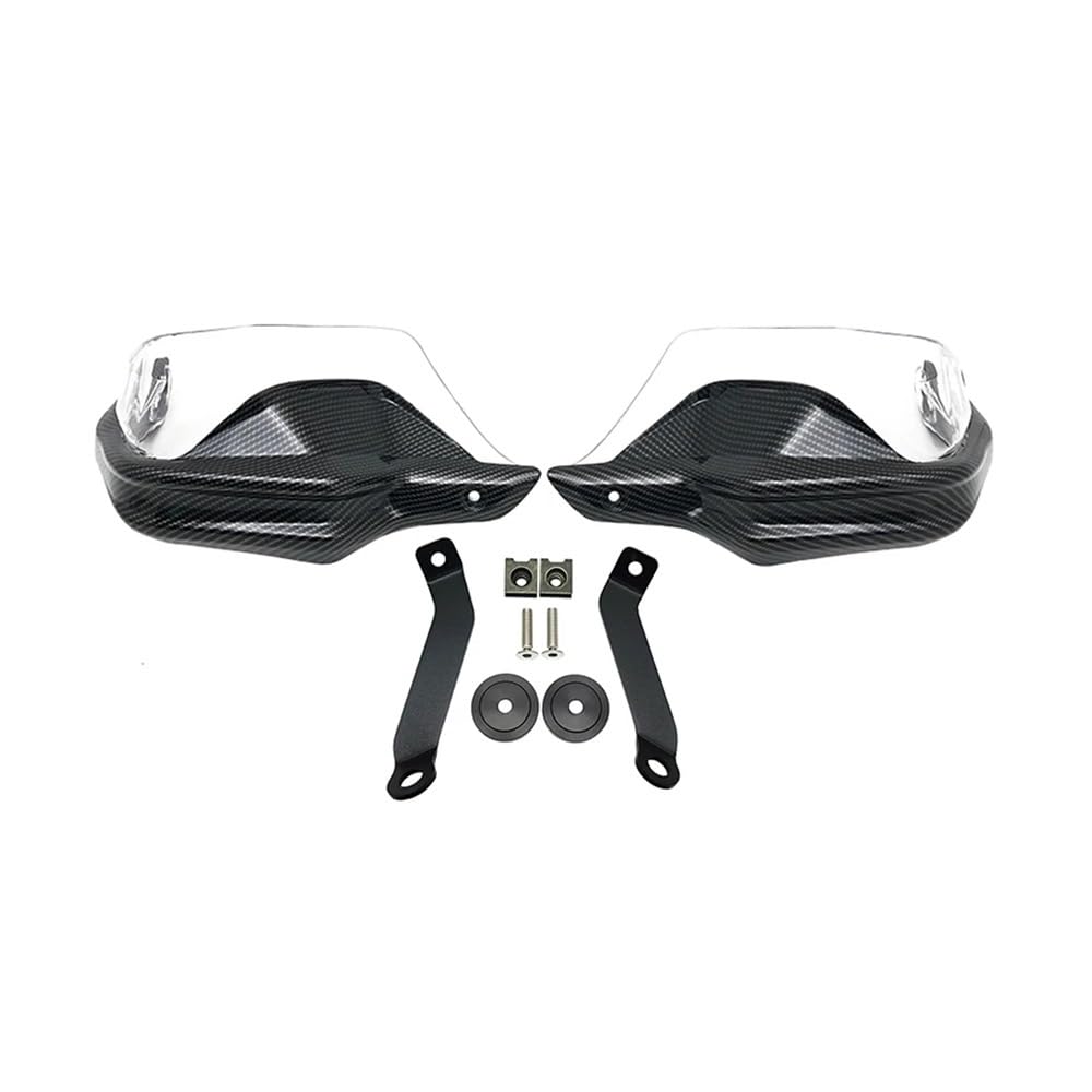 QGBUSQ Motorrad Handprotektoren Für Hon┐da Für ADV160 Für ADV150 Für ADV 160 2022-2024 Griff Bar Hand Handschutz Bremse Shell Schutz Wind Schild Deflektor Abdeckung(Carbon Clear Set) von QGBUSQ