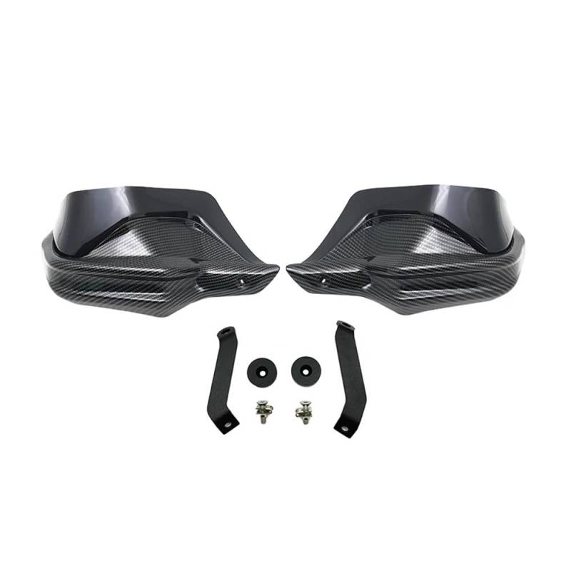 QGBUSQ Motorrad Handprotektoren Für Hon┐da Für NC 750X DCT Für NC750S Für NC700X 2013-2022 Carbon Look Handprotektoren Schild Guards Windschutzscheibe Hand Wind Schutz(Carbon-Black) von QGBUSQ