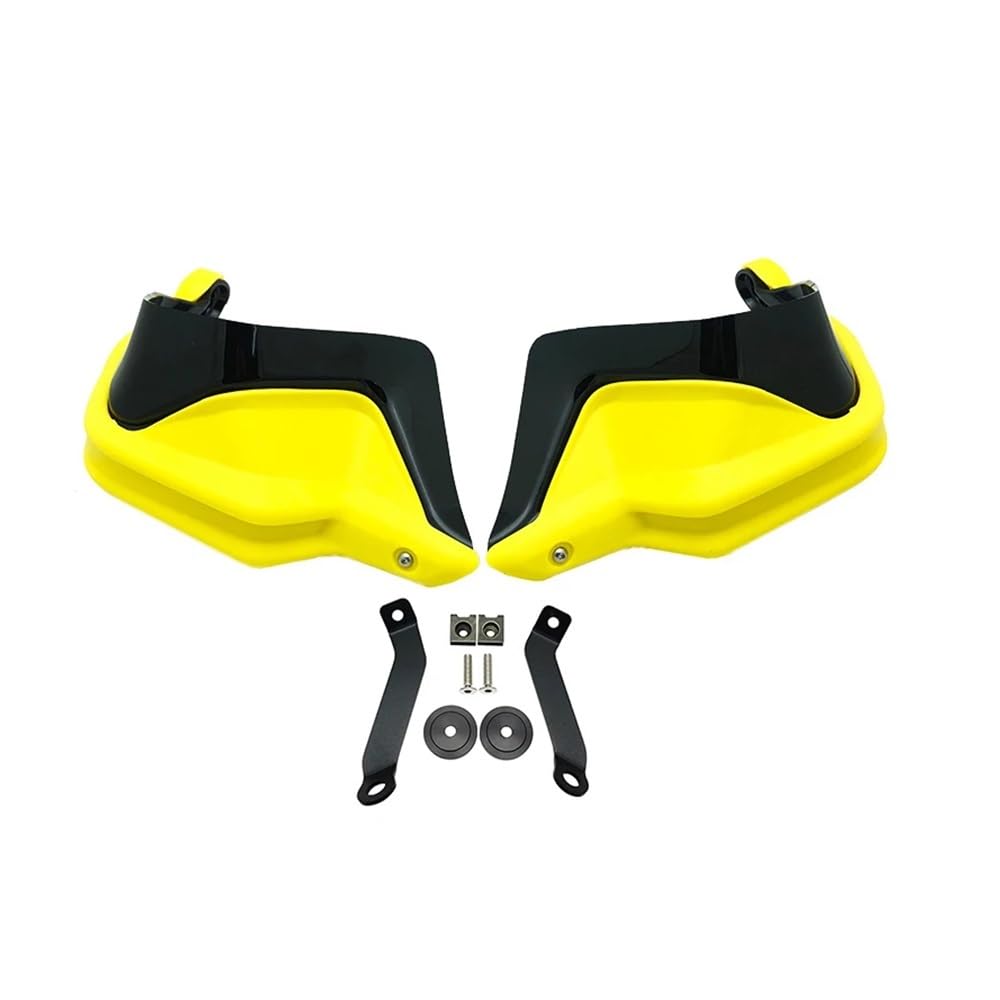 QGBUSQ Motorrad Handprotektoren Für Hon┐da Für NC750D Für NC750 D Für Integra750 Für NC750 Motorrad Handschutz Hand Schutz Wind Schild Hand Guards Abdeckung(Yellow Black Set) von QGBUSQ