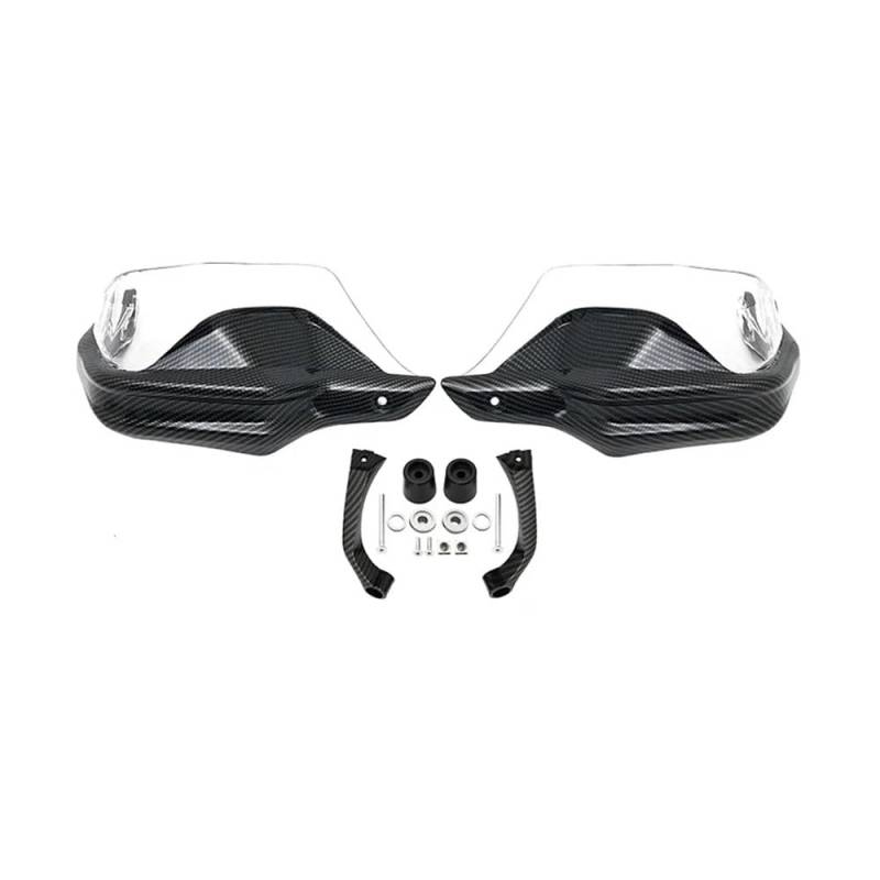 QGBUSQ Motorrad Handprotektoren Handschützer Schild Wachen Windschutzscheibe Hand Windschutz Für BM&W Für F800 Für GS F700 2013 2014 2015 2016 2017 2018(Carbon Clear Set) von QGBUSQ