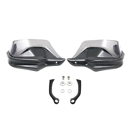 QGBUSQ Motorrad Handprotektoren Motorrad ABS Handprotektoren Schild Guards Windschutzscheibe Hand Wind Schutz Für BM&W Für F900R Für F900XR Für F 900 XR Für F900 R 2019-2023(Carbon Grey Set) von QGBUSQ