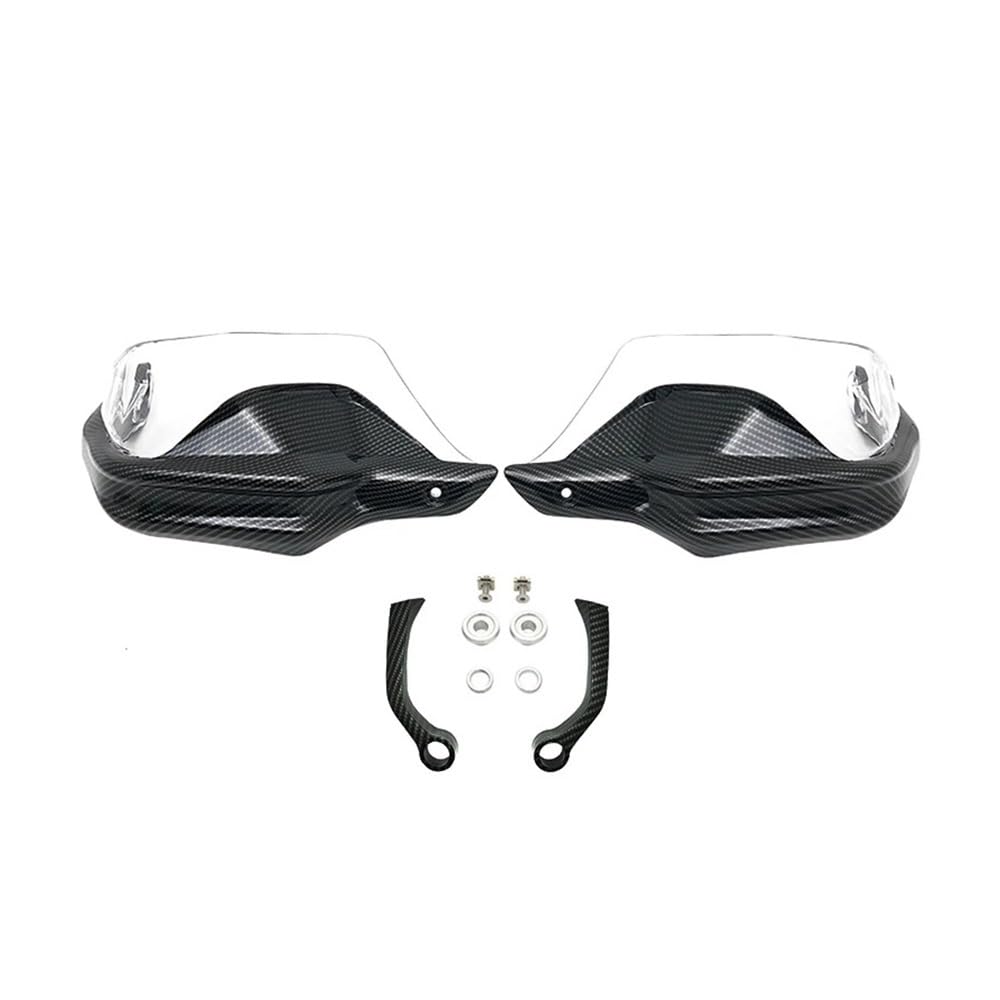 QGBUSQ Motorrad Handprotektoren Motorrad Handschutz Handschild Schutz Handschutz Windschutzscheibe Für BM&W Für F750GS Für F850GS Für F750 GS Für F850 GS ADV Abenteuer 2018-2023(Carbon Clear Set) von QGBUSQ