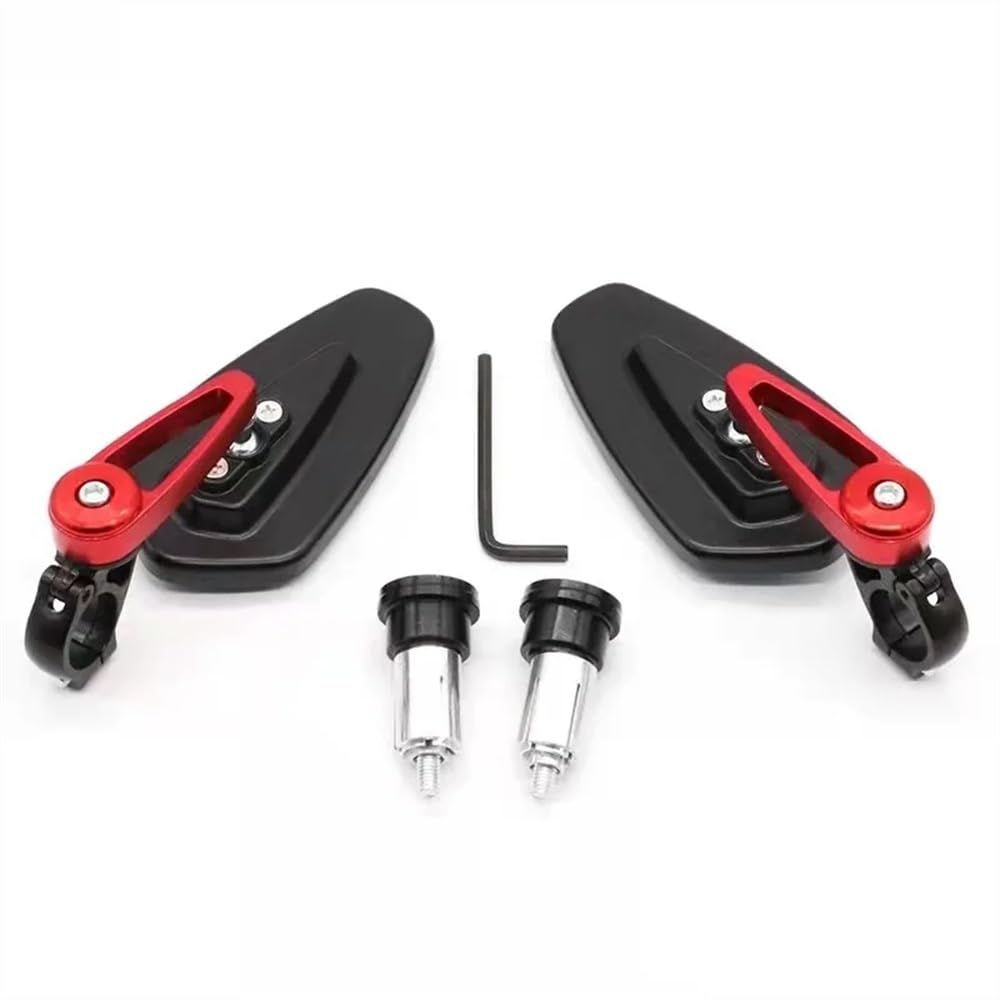 Rückspiegel Motorradspiegel 7/8" 22mm Lenker Bar End Rearview Side Blue Spiegel Für Y&amaha Für YZF-R7 R7 Für YZFR7 Für YZF R7 R 7 2021 2022 2023 Motorrad Spiegel(Red) von QGBUSQ