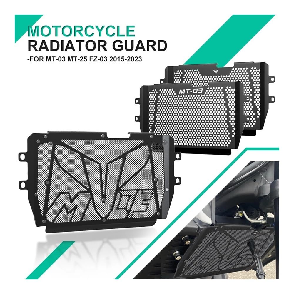 Kühlerschutz Motorrad Für Ya&maha MT-03 Mt03 2015-2022 2023 Motorrad Aluminium Kühlergrill Grill Schutz Cover Schutz Mesh MT 03 Zubehör von QGEMCIFLS