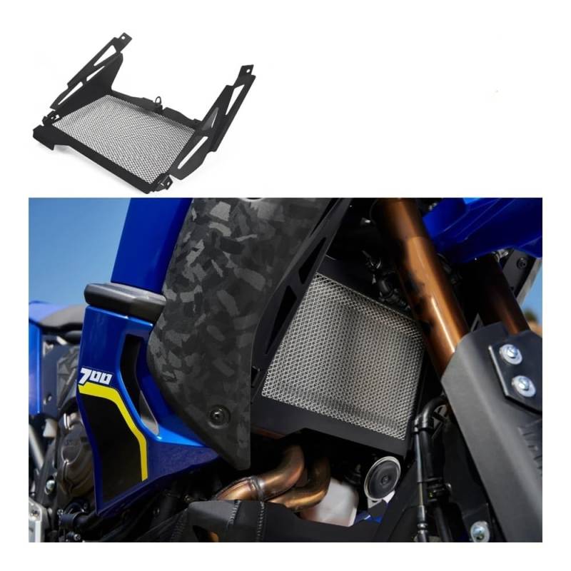 Kühlerschutz Motorrad Für Ya&maha Tenere 700 Welt Raid T700 Schwarz Tenere 700 Kühlergrill Wache Cover Protector von QGEMCIFLS