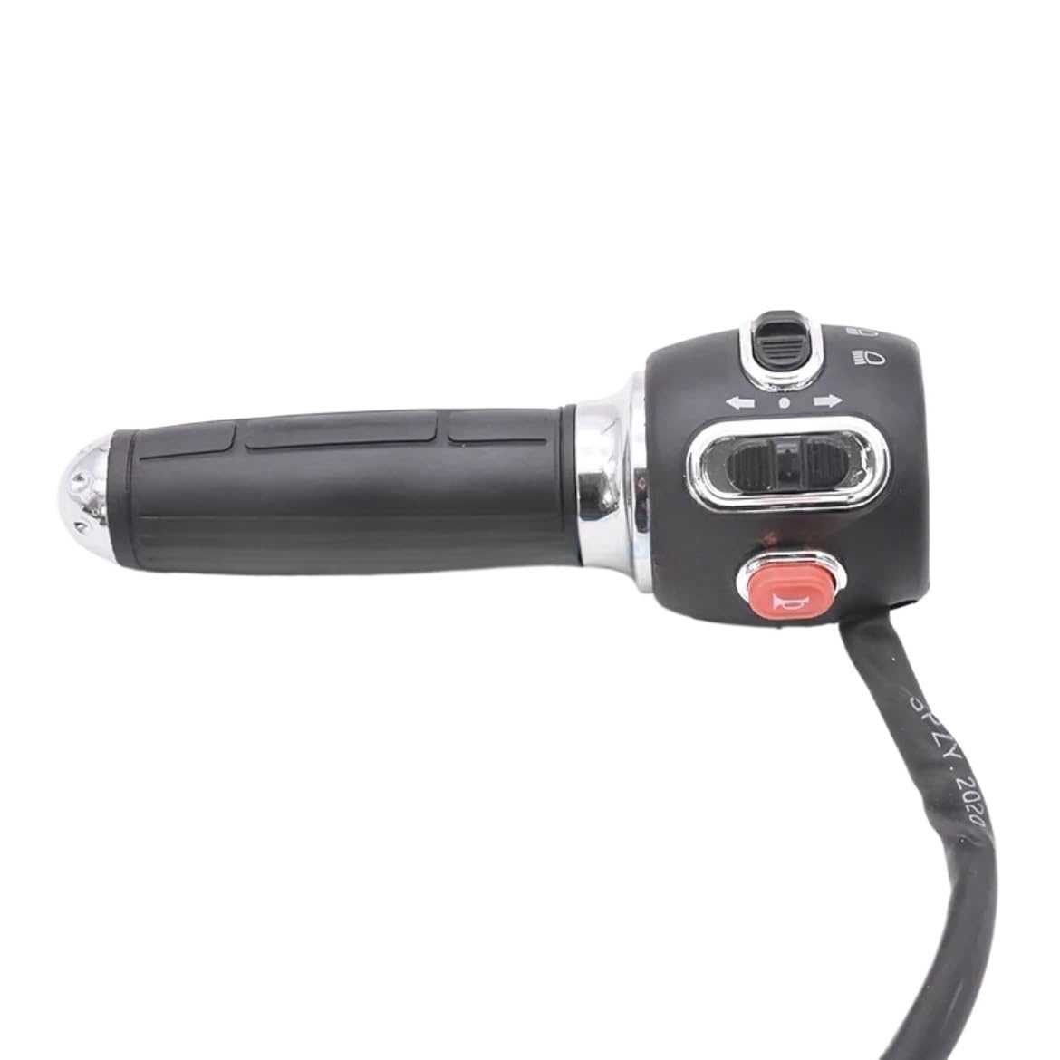 Motorrad Handle Schalter Griff Geschwindigkeitsschaltregler Steuergriff Hupe Fernlicht Abblendlicht Blinker Bremsschalter Elektrofahrzeug Roller(Left Without-Black) von QGEMCIFLS