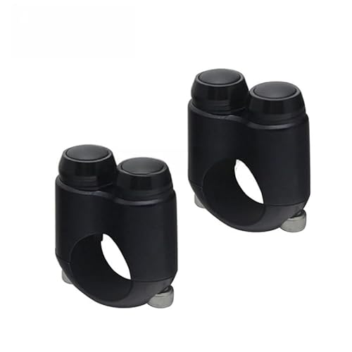 Motorrad Handle Schalter Handsteuerungsschalter Für Motorrad Dual Momentary Buttons Lenkerschalter(22mm Black 2X) von QGEMCIFLS