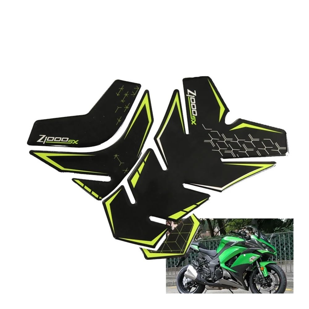 Tankpad Tankschutz Motorrad 3D Carbon Fiber Motorrad Kraftstoff Tank Pad Abdeckung Schutz Aufkleber Aufkleber Für Kawasaki Z1000 Z 1000 Z1000SX von QGEMCIFLS