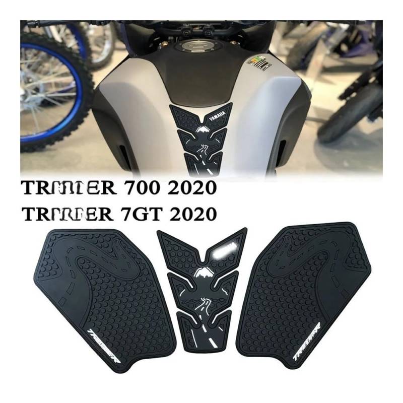 Tankpad Tankschutz Motorrad Für TRACER700 Tracer 700 Tracer 7 GT MT-07 2020 2021 Motorrad rutschfeste Seite Kraftstoff Tank Aufkleber Pad Gummi Aufkleber von QGEMCIFLS