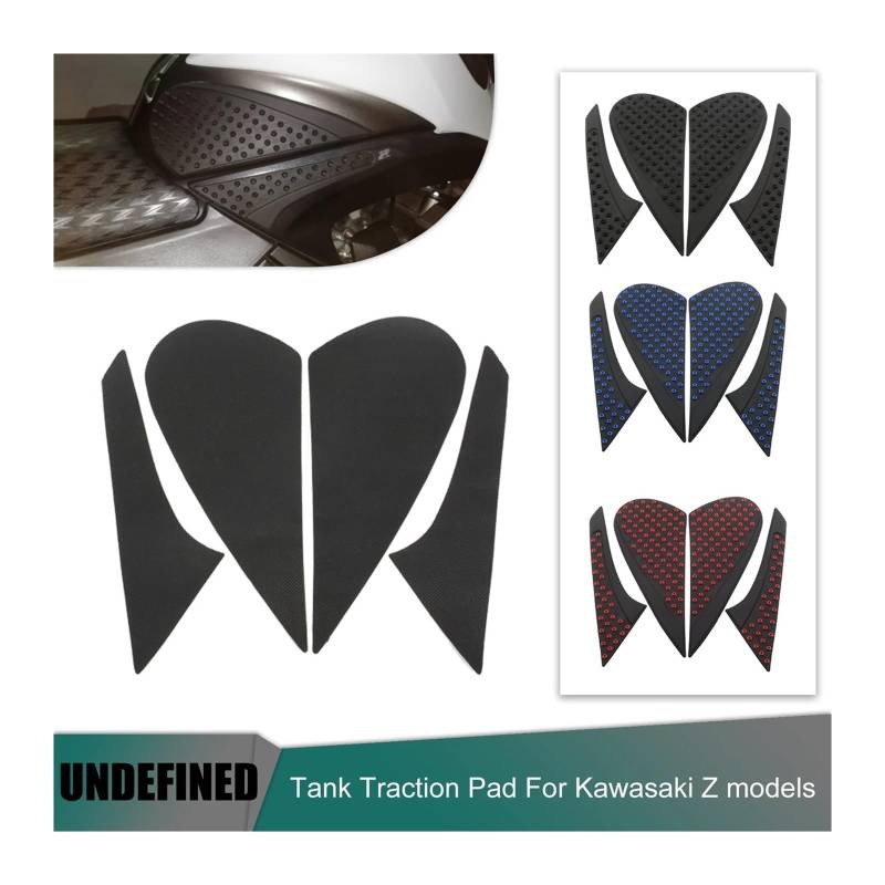 Tankpad Tankschutz Motorrad Pad Aufkleber Seite Knie Grip Protector Decals Für Kawasaki Z Z125 Z650 Z750 Z800 Z900 Universal von QGEMCIFLS