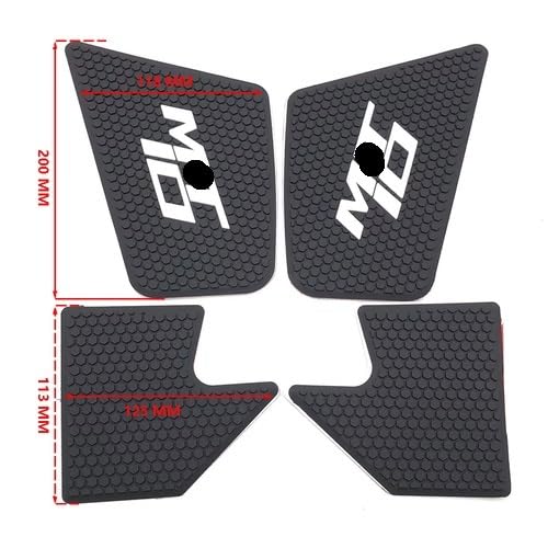 Tankpad Tankschutz Motorrad Passt Für Ya&maha MT 10 MT10 SP MT-10 ABS FZ10 FZ-10 2016-2023 TankPad Seite FuelTank Traktion Knie Griffe Pads von QGEMCIFLS