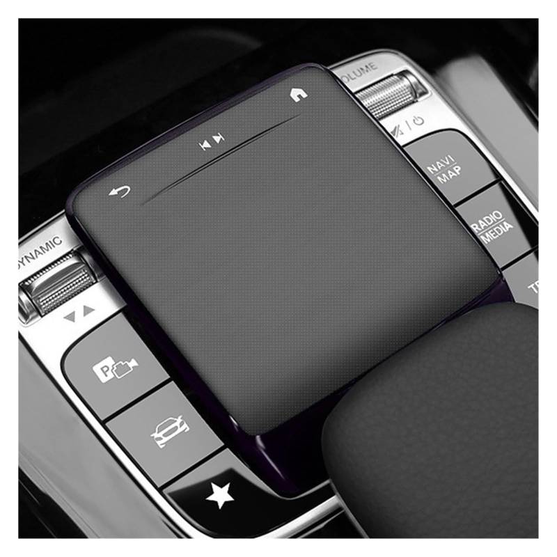 Auto Getriebe Shift Panel Rahmen Trim Für AB Für CLA Für GLE Für GLS Für GLB-Klasse W177 W247 C118 W167 TPU Auto Center Control Maus Bildschirm Abdeckung(Schwarz) von QGMKMVZZBK