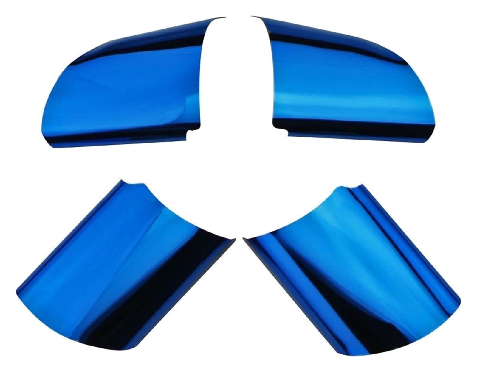 Auto Getriebe Shift Panel Rahmen Trim Für Focus MK2 2005-2011 Dekoration Zubehör Auto Innen Lenkrad Trim Abdeckung Aufkleber(Blau) von QGMKMVZZBK