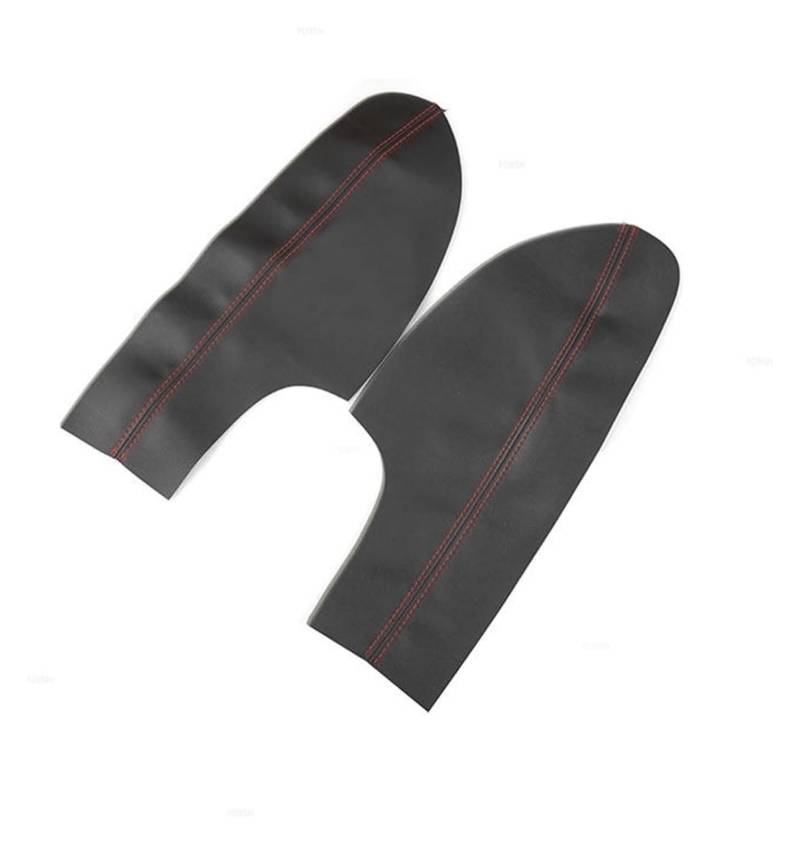 Auto Getriebe Shift Panel Rahmen Trim Für Hyundai Für Sonata 8th 2011-2014 Auto Innen Tür Armlehne Panel Abdeckung Trim(Black-red line,2pcs) von QGMKMVZZBK